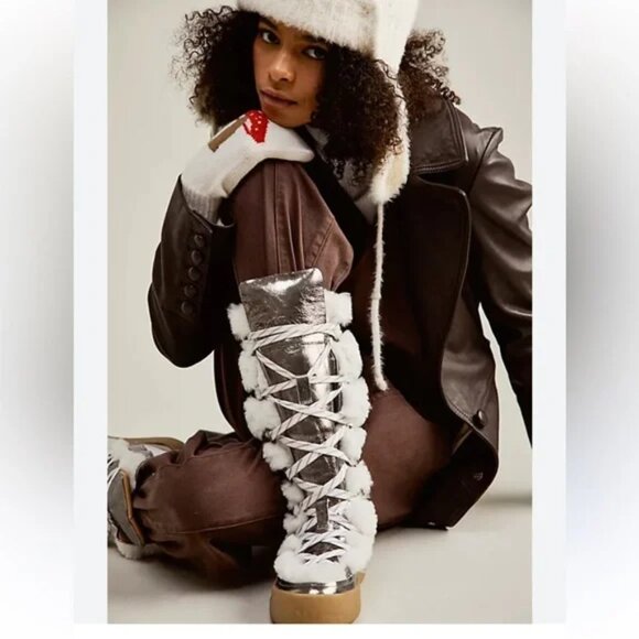 NEW Free People Wilder Mukluk Boots - Leather For Women 1125  8m4 - Picture 3 of 8